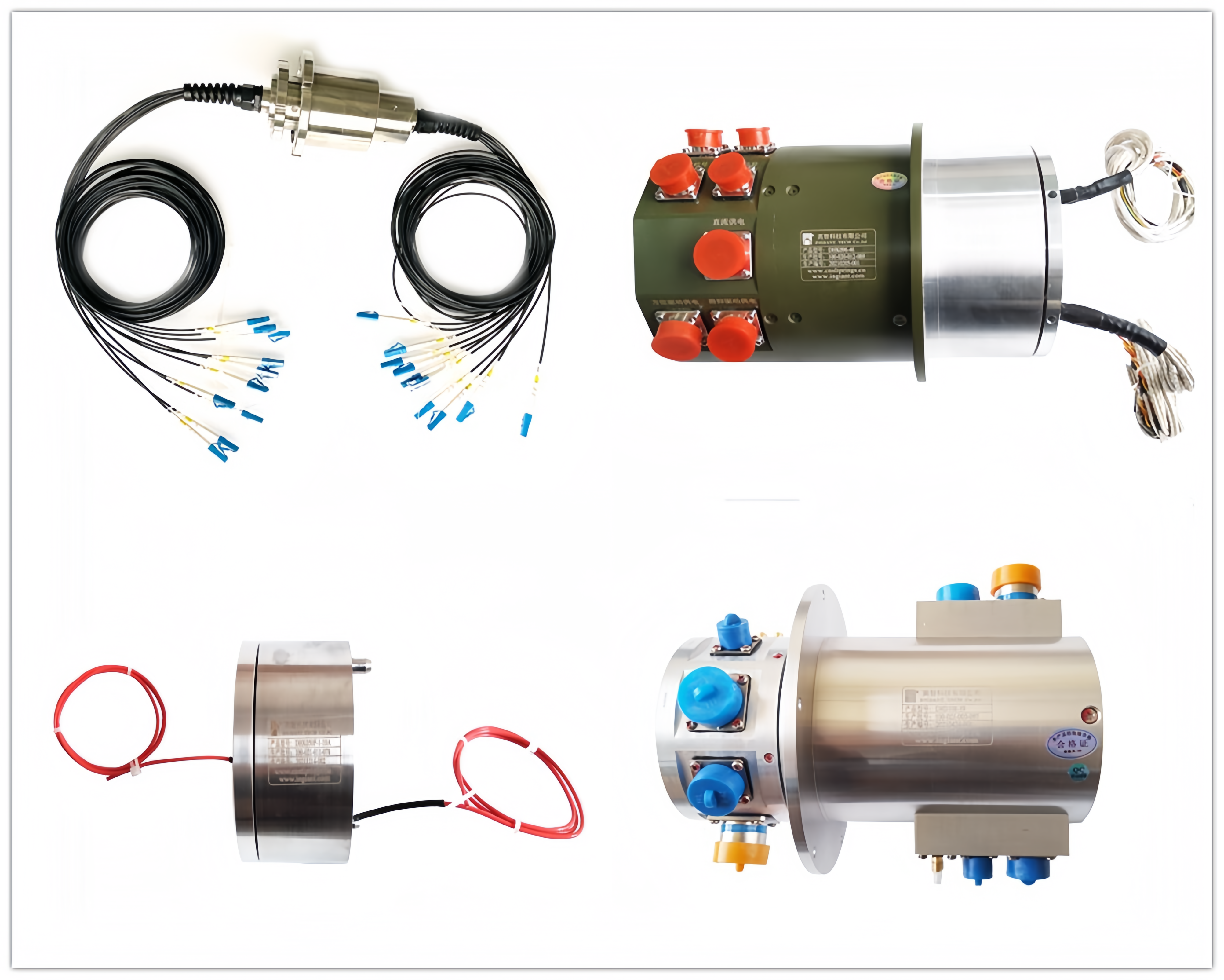 The difference between electric slip rings and fiber optic slip rings